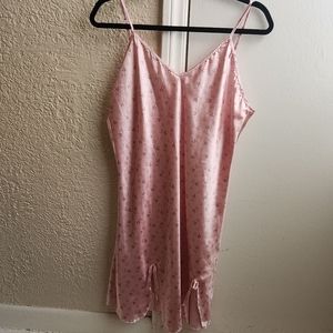 Happie - Pink Satin Slip Night Dress